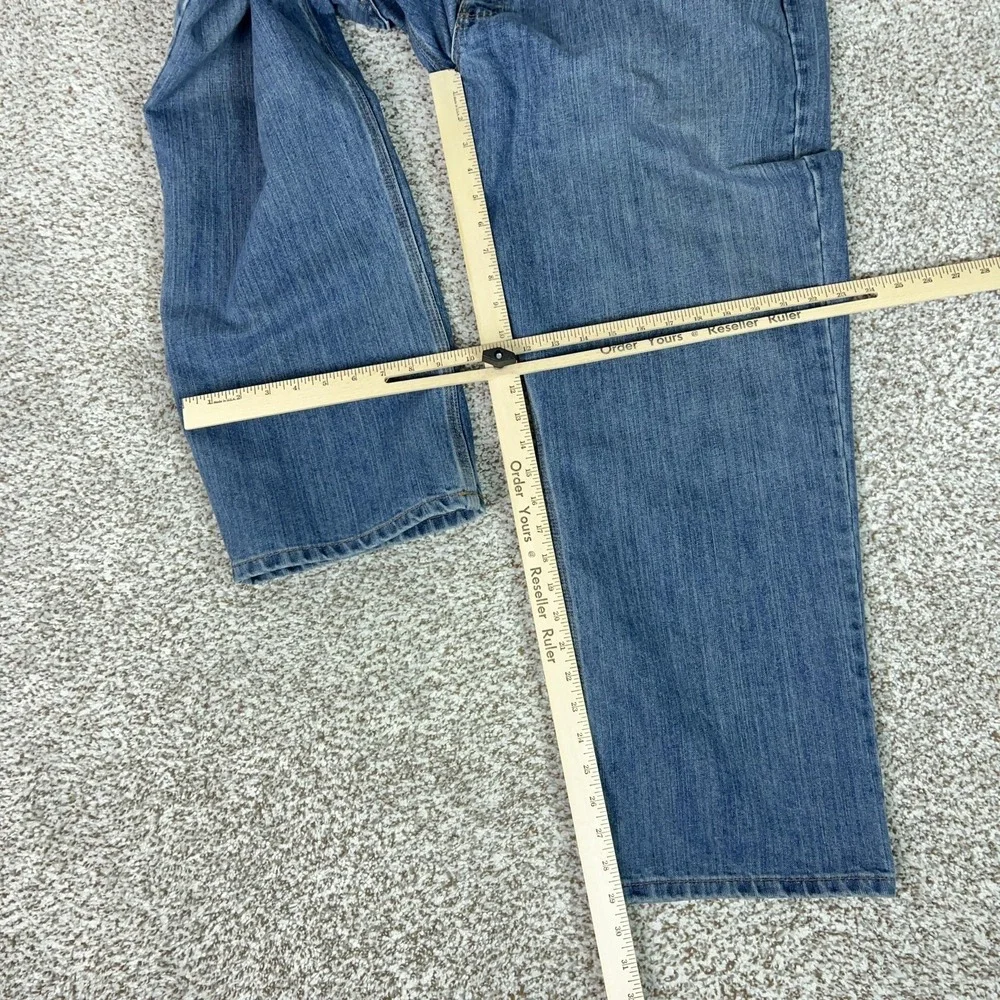 Carhartt Jeans Mens 42x30 Blue‎ Relaxed Fit Denim Workwear Straight Leg Zip Fly